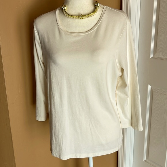 Chicos, three-quarter length sleeve top. - Picture 1 of 4